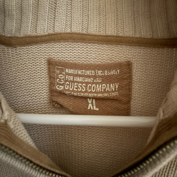 GUESS vintage zip-up sweater, size XL - Picture 4 of 4